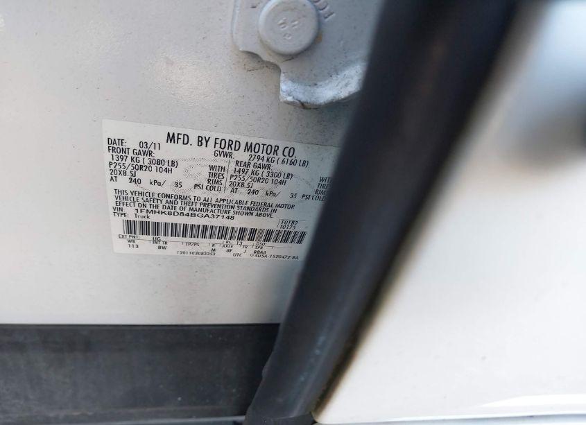 Photo 9 of 2011 Ford Explorer XLT (VIN 1FMHK8D84BGA37148)