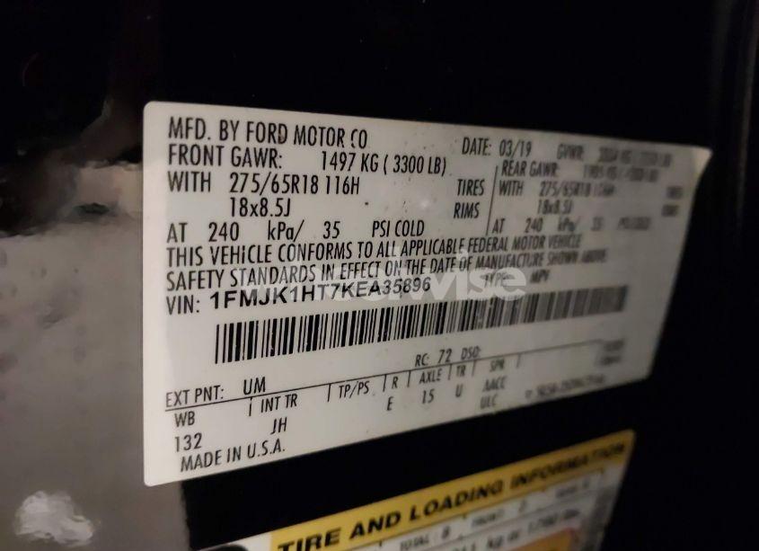 Photo 9 of 2019 Ford Expedition MAX XLT (VIN 1FMJK1HT7KEA35896)