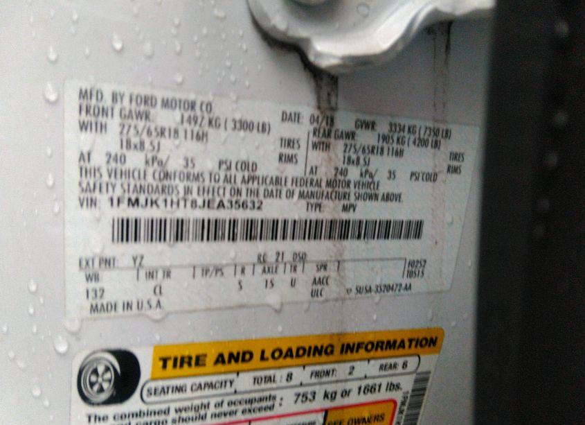 Photo 9 of 2018 Ford Expedition MAX XLT (VIN 1FMJK1HT8JEA35632)