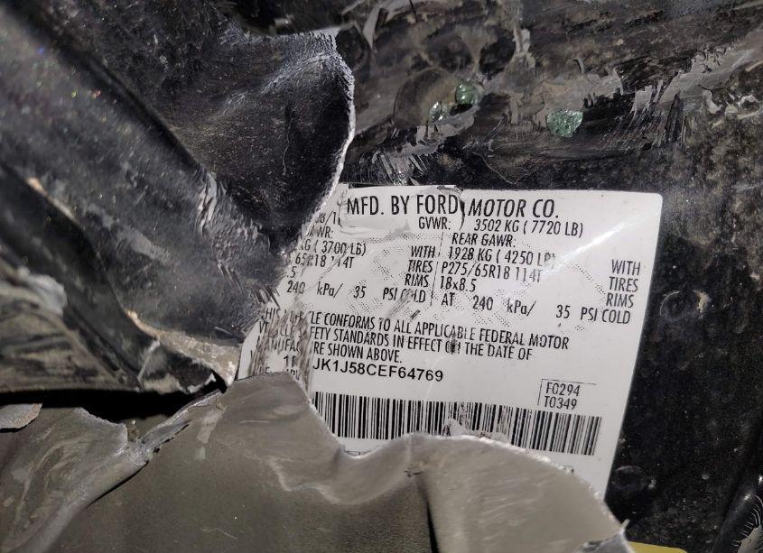 Photo 9 of 2012 Ford Expedition EL XLT (VIN 1FMJK1J58CEF64769)