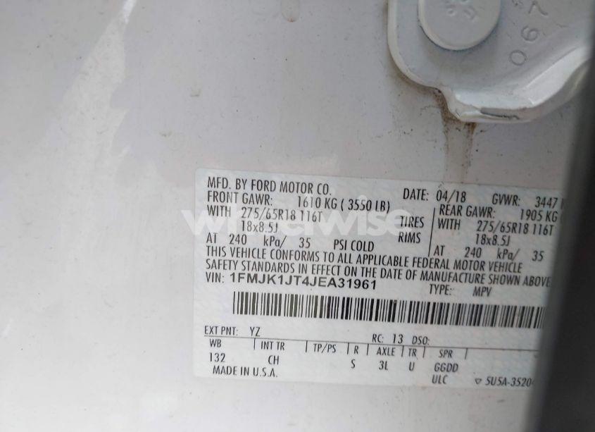 Photo 9 of 2018 Ford Expedition MAX XLT (VIN 1FMJK1JT4JEA31961)