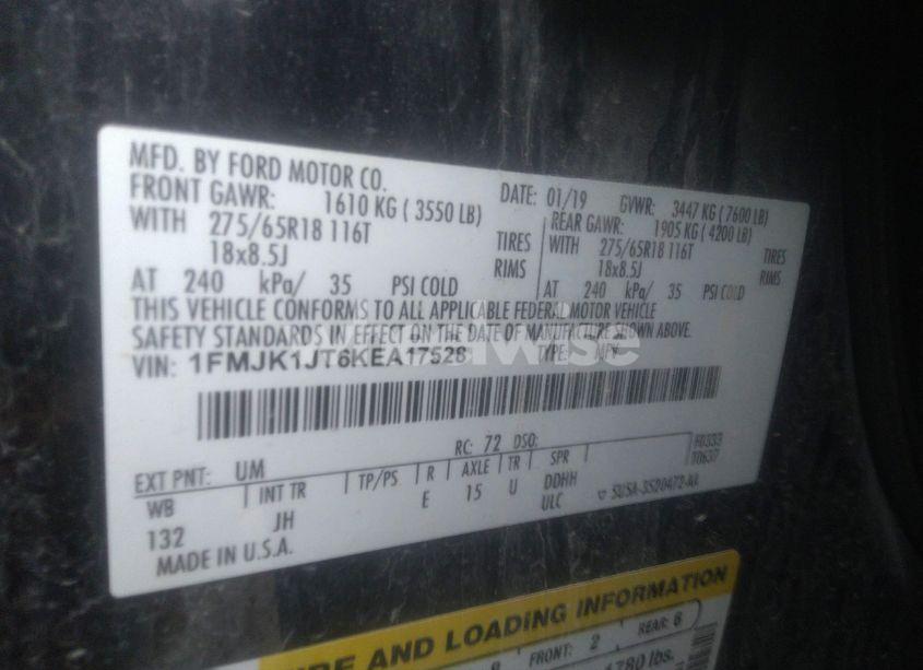 Photo 9 of 2019 Ford Expedition MAX XLT (VIN 1FMJK1JT6KEA17528)