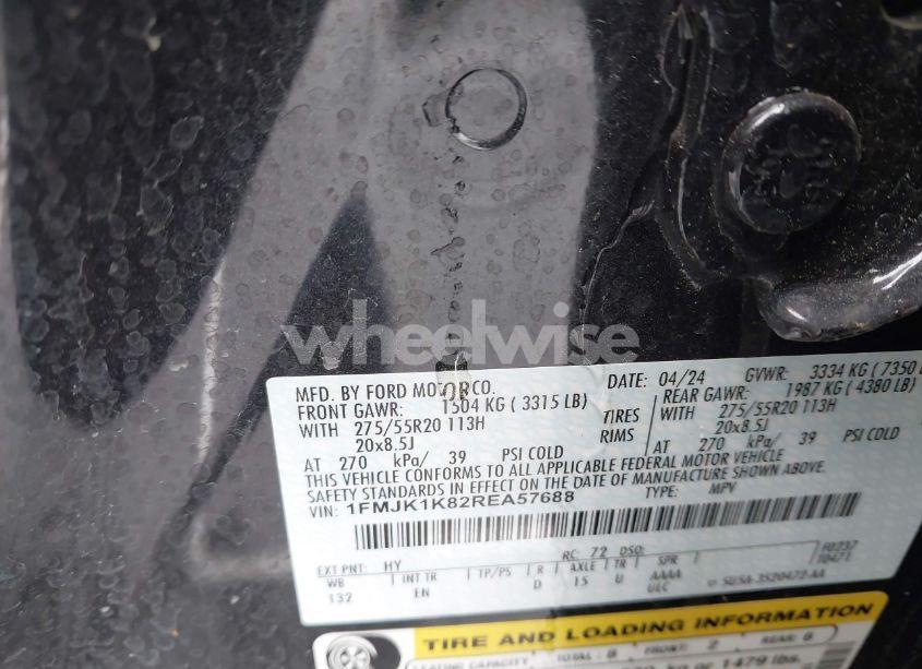 Photo 9 of 2024 Ford Expedition LIMITED MAX (VIN 1FMJK1K82REA57688)