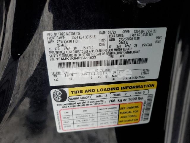 Photo 5 of 2023 FORD EXPEDITION MAX LIMITED (VIN 1FMJK1K84PEA11633)