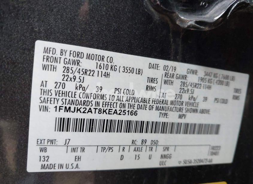 Photo 9 of 2019 Ford Expedition MAX LIMITED (VIN 1FMJK2AT8KEA25166)