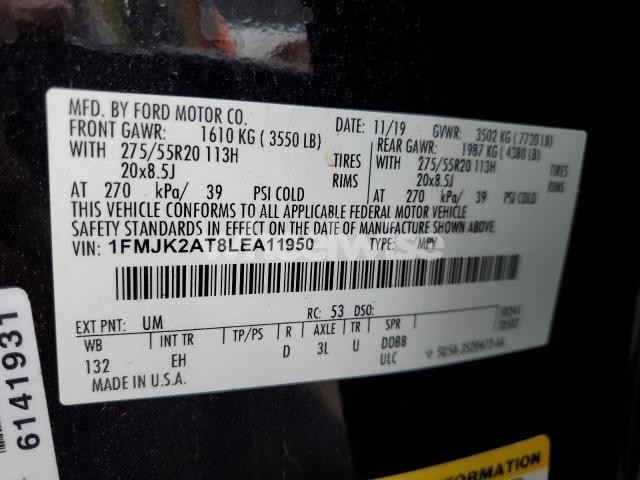 Photo 9 of 2020 FORD EXPEDITION MAX LIMITED (VIN 1FMJK2AT8LEA11950)