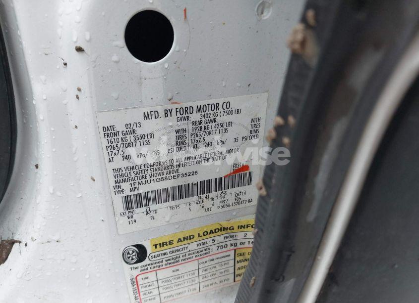 Photo 9 of 2013 Ford Expedition XL (VIN 1FMJU1G58DEF35226)