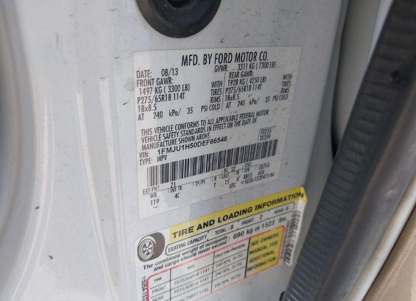 Photo 9 of 2013 Ford Expedition XLT (VIN 1FMJU1H50DEF66548)