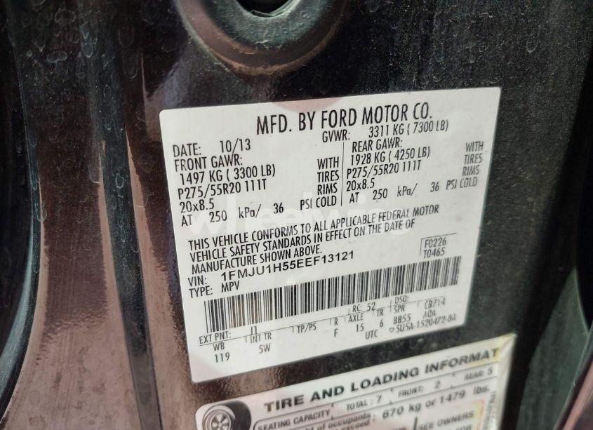 Photo 9 of 2014 Ford Expedition KING RANCH (VIN 1FMJU1H55EEF13121)