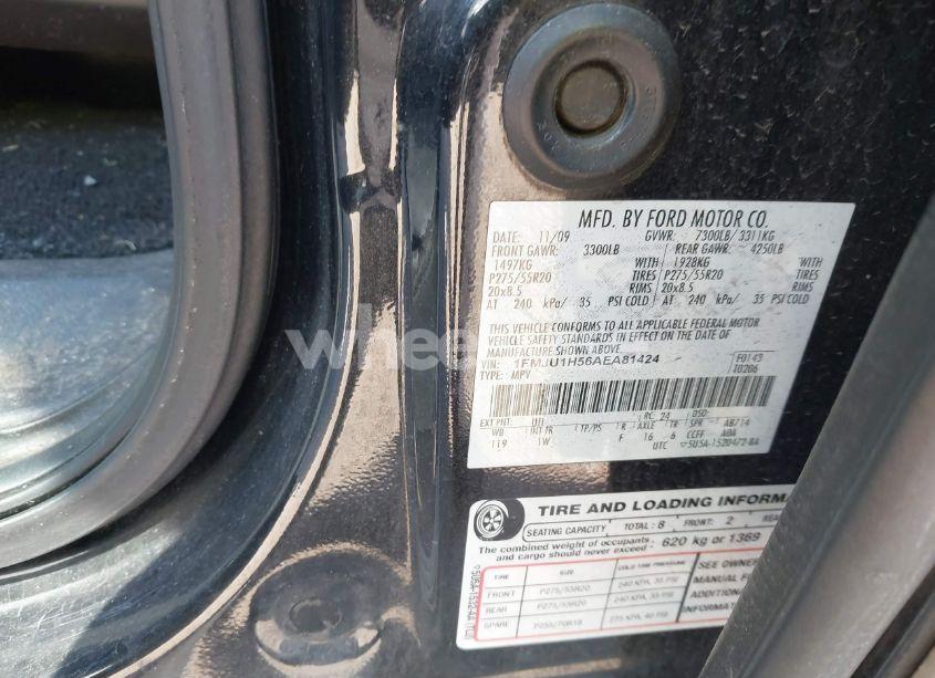 Photo 9 of 2010 Ford Expedition EDDIE BAUER/KING RANCH (VIN 1FMJU1H56AEA81424)