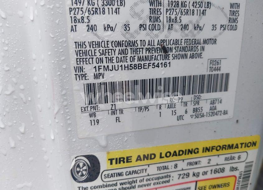 Photo 9 of 2011 Ford Expedition XLT (VIN 1FMJU1H58BEF54161)