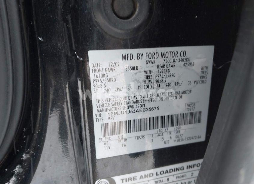 Photo 9 of 2010 Ford Expedition EDDIE BAUER/KING RANCH (VIN 1FMJU1J53AEB35675)