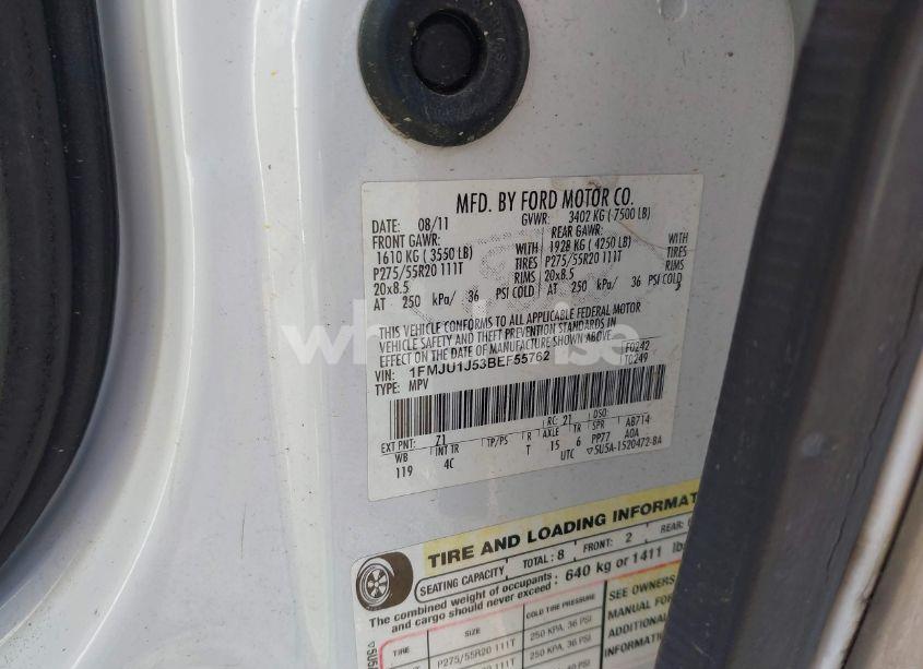 Photo 9 of 2011 Ford Expedition XLT (VIN 1FMJU1J53BEF55762)