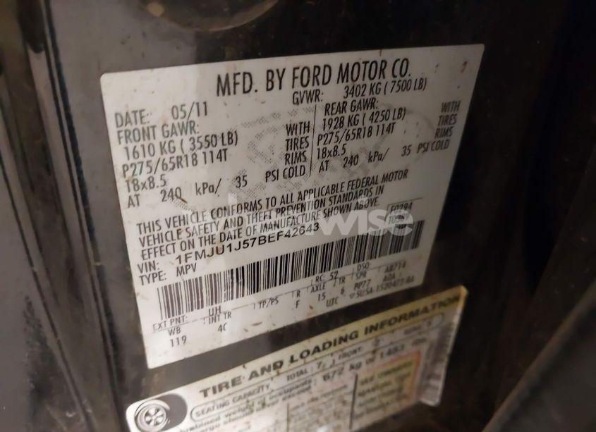 Photo 9 of 2011 Ford Expedition XLT (VIN 1FMJU1J57BEF42643)