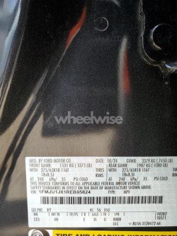 Photo 5 of 2024 FORD EXPEDITION XLT (VIN 1FMJU1J81REB05824)