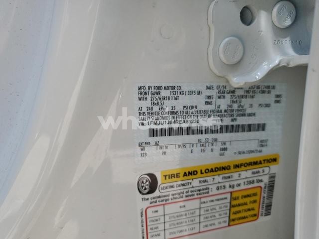Photo 4 of 2024 FORD EXPEDITION XLT (VIN 1FMJU1J84REA81230)