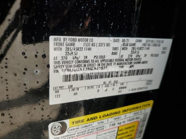 Photo 9 of 2021 FORD EXPEDITION LIMITED (VIN 1FMJU2AT3MEA61537)