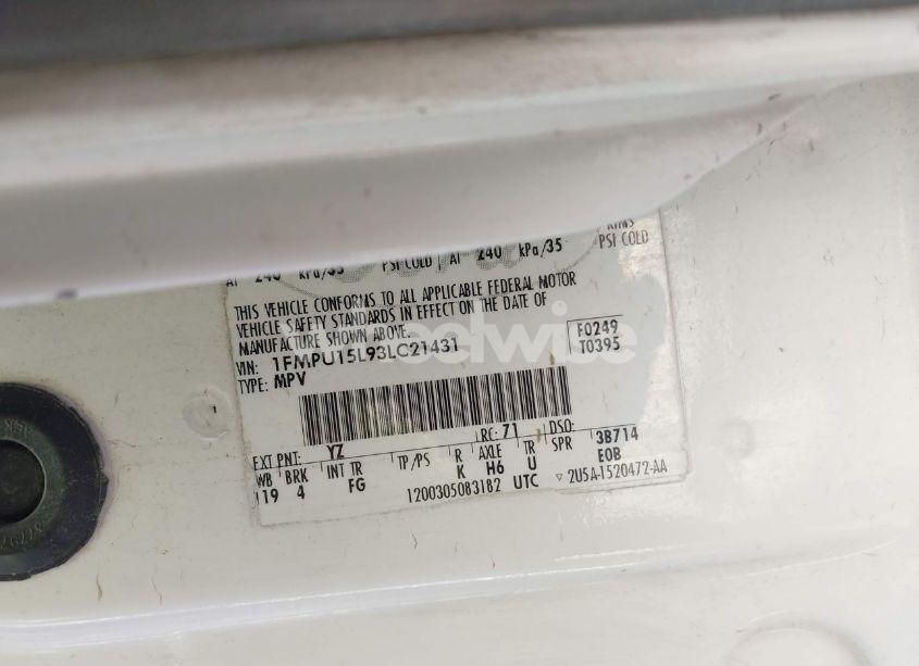 Photo 9 of 2003 Ford Expedition XLT (VIN 1FMPU15L93LC21431)