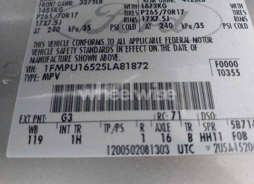 Photo 9 of 2005 Ford Expedition NBX/XLT (VIN 1FMPU16525LA81872)