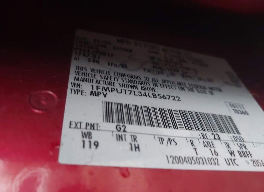 Photo 9 of 2004 Ford Expedition EDDIE BAUER (VIN 1FMPU17L34LB56722)