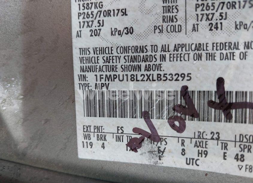 Photo 9 of 1999 Ford Expedition EDDIE BAUER/XLT (VIN 1FMPU18L2XLB53295)