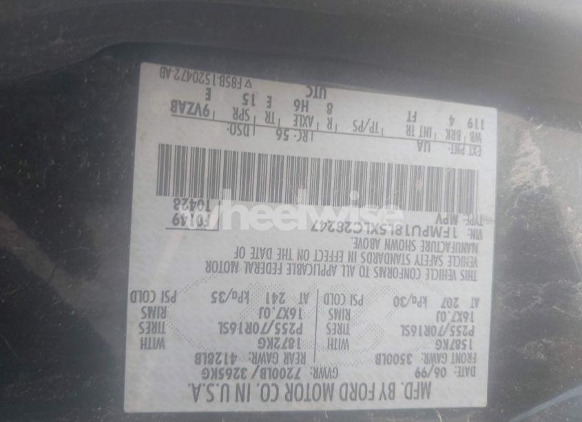 Photo 9 of 1999 Ford Expedition EDDIE BAUER/XLT (VIN 1FMPU18L5XLC28247)