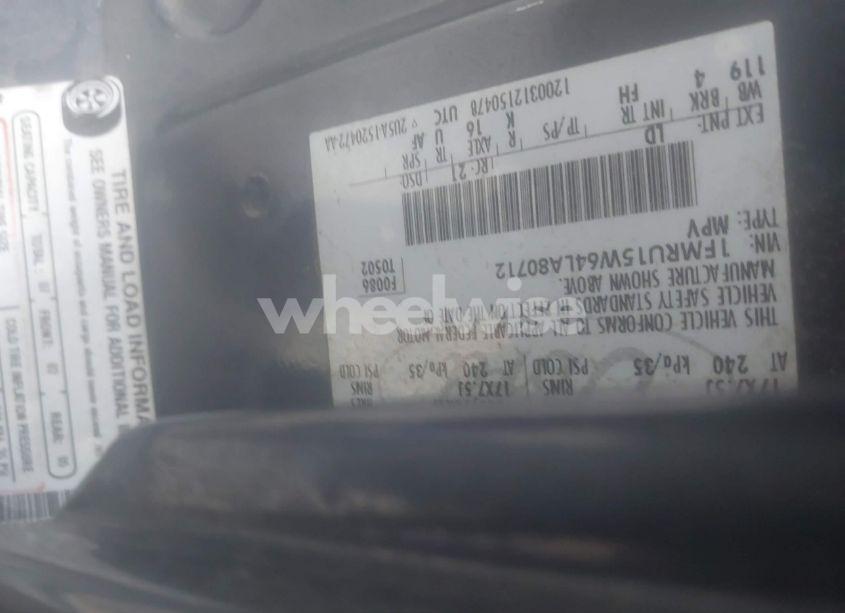 Photo 9 of 2004 Ford Expedition XLT (VIN 1FMRU15W64LA80712)