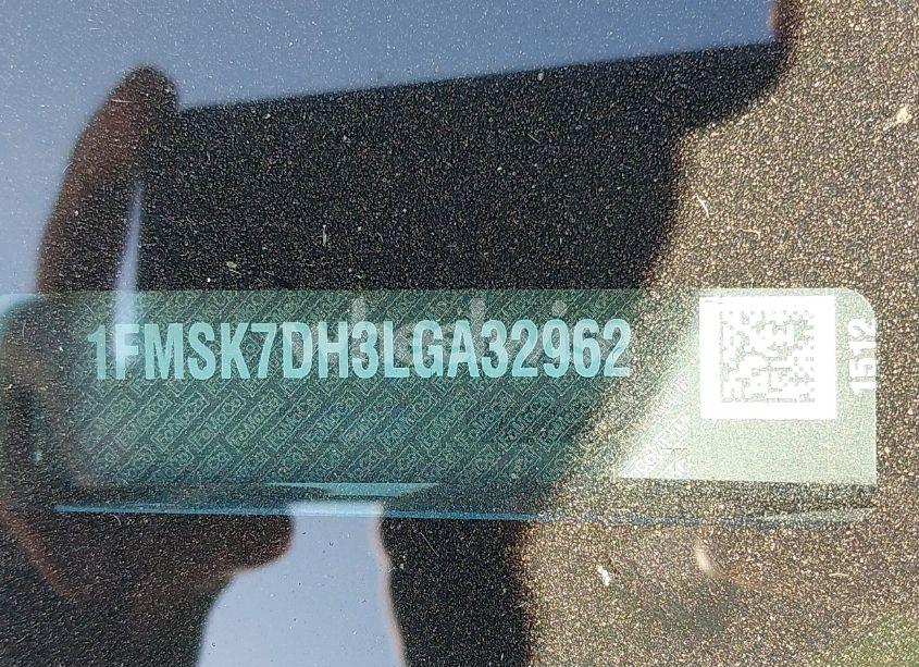 Photo 9 of 2020 Ford Explorer XLT (VIN 1FMSK7DH3LGA32962)