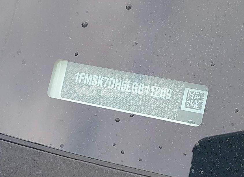 Photo 9 of 2020 Ford Explorer XLT (VIN 1FMSK7DH5LGB11209)