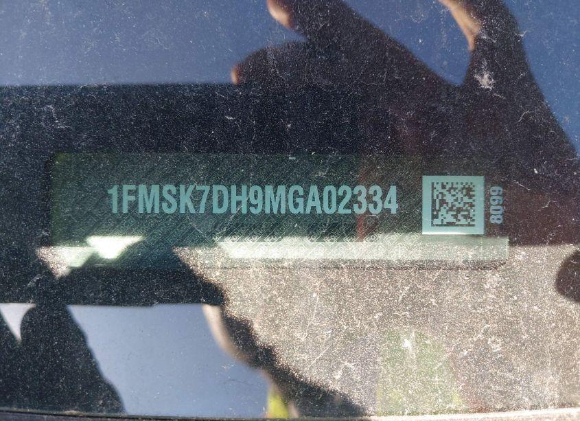 Photo 9 of 2021 Ford Explorer XLT (VIN 1FMSK7DH9MGA02334)