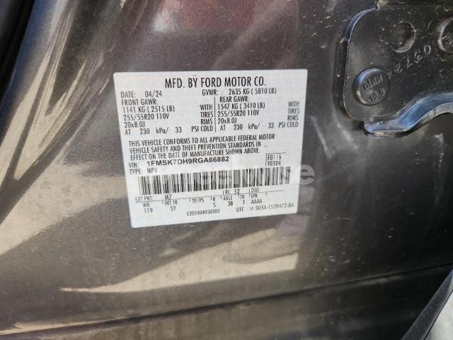 2024 FORD EXPLORER XLT (VIN 1FMSK7DH9RGA66882) main photo