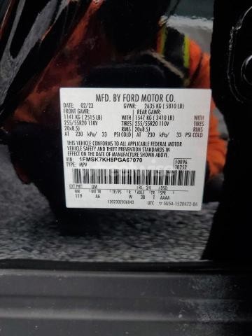 Photo 4 of 2023 FORD EXPLORER ST-LINE N/A (VIN 1FMSK7KH8PGA67070)