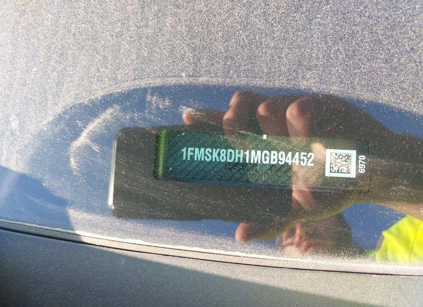 Photo 9 of 2021 Ford Explorer XLT (VIN 1FMSK8DH1MGB94452)