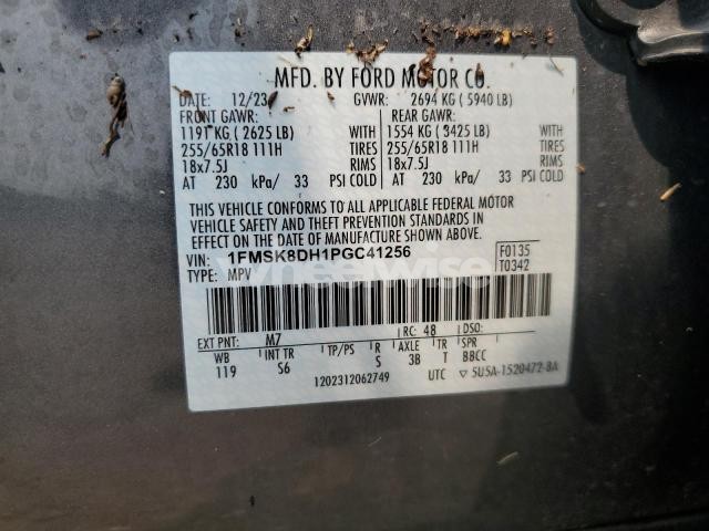 Photo 10 of 2023 FORD EXPLORER XLT (VIN 1FMSK8DH1PGC41256)