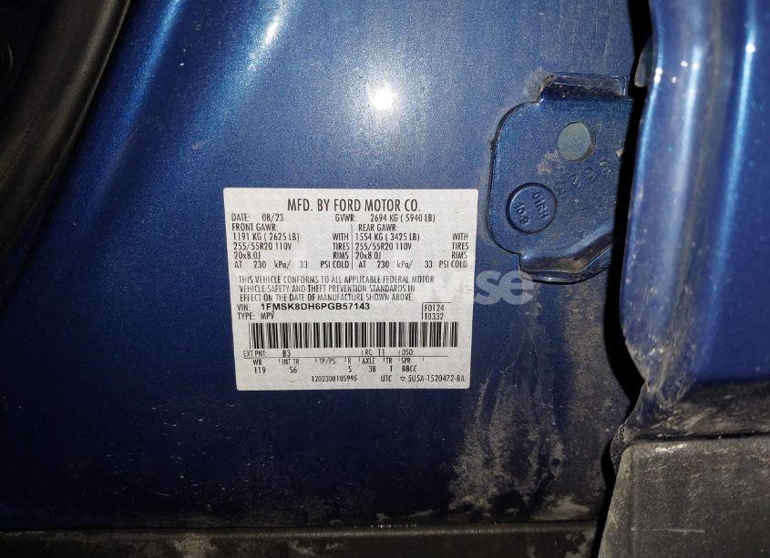 Photo 9 of 2023 Ford Explorer XLT (VIN 1FMSK8DH6PGB57143)