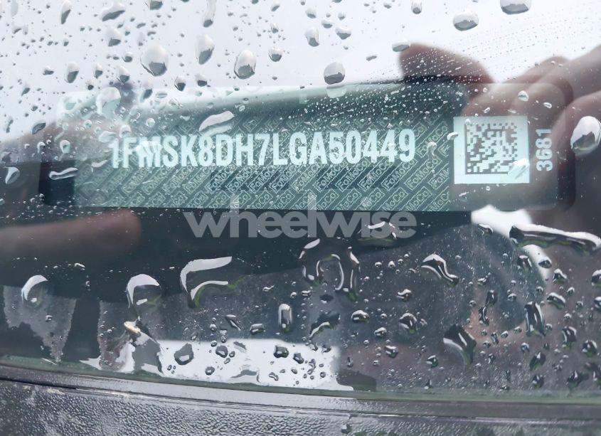 Photo 9 of 2020 Ford Explorer XLT (VIN 1FMSK8DH7LGA50449)