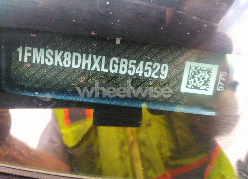 Photo 9 of 2020 Ford Explorer XLT (VIN 1FMSK8DHXLGB54529)