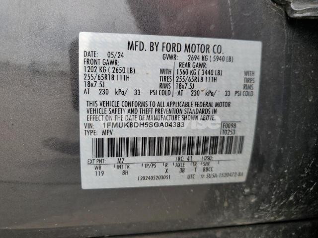 Photo 13 of 2025 FORD EXPLORER ACTIVE (VIN 1FMUK8DH5SGA04383)