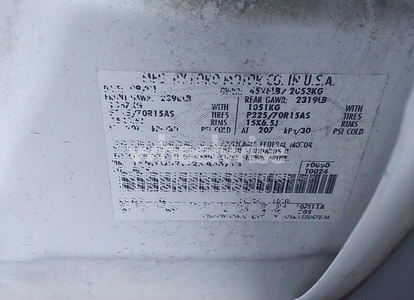 Photo 9 of 2002 Ford Escape XLS (VIN 1FMYU02112KA46713)