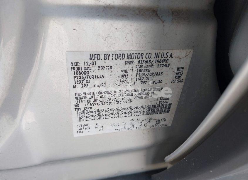 Photo 9 of 2002 Ford Escape XLT (VIN 1FMYU03102KB75329)