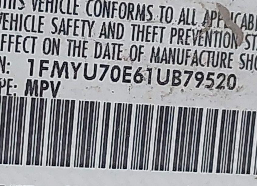Photo 9 of 2001 Ford Explorer SPORT (VIN 1FMYU70E61UB79520)