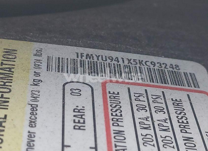 Photo 9 of 2005 Ford Escape LIMITED (VIN 1FMYU941X5KC93248)