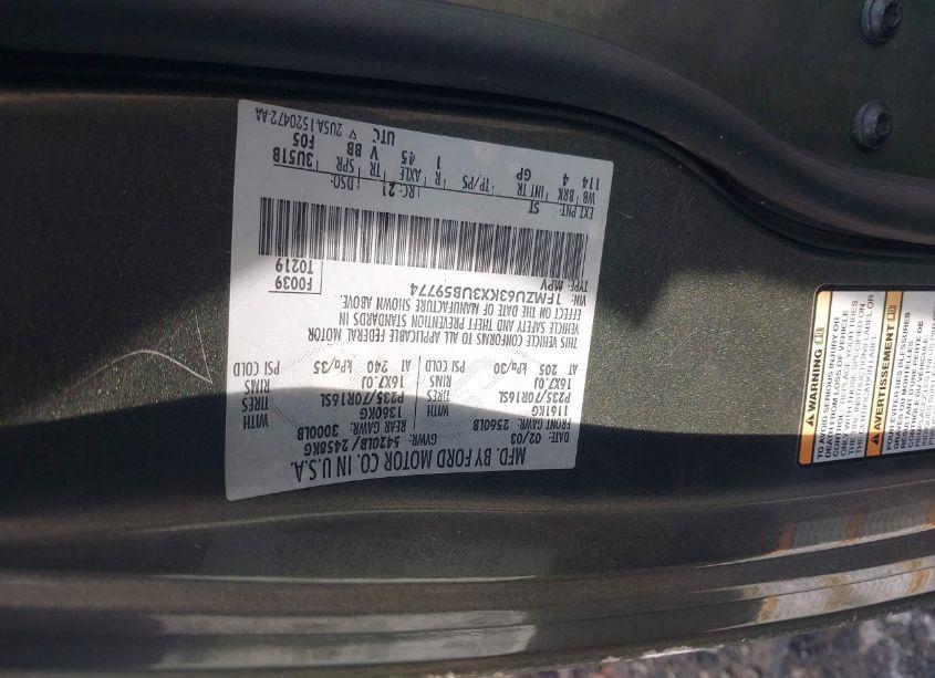 Photo 9 of 2003 Ford Explorer (VIN 1FMZU63KX3UB59774)