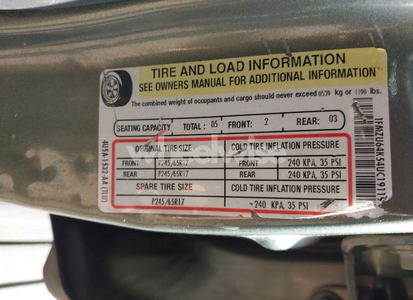 Photo 9 of 2004 Ford Explorer EDDIE BAUER (VIN 1FMZU64K54UC19119)