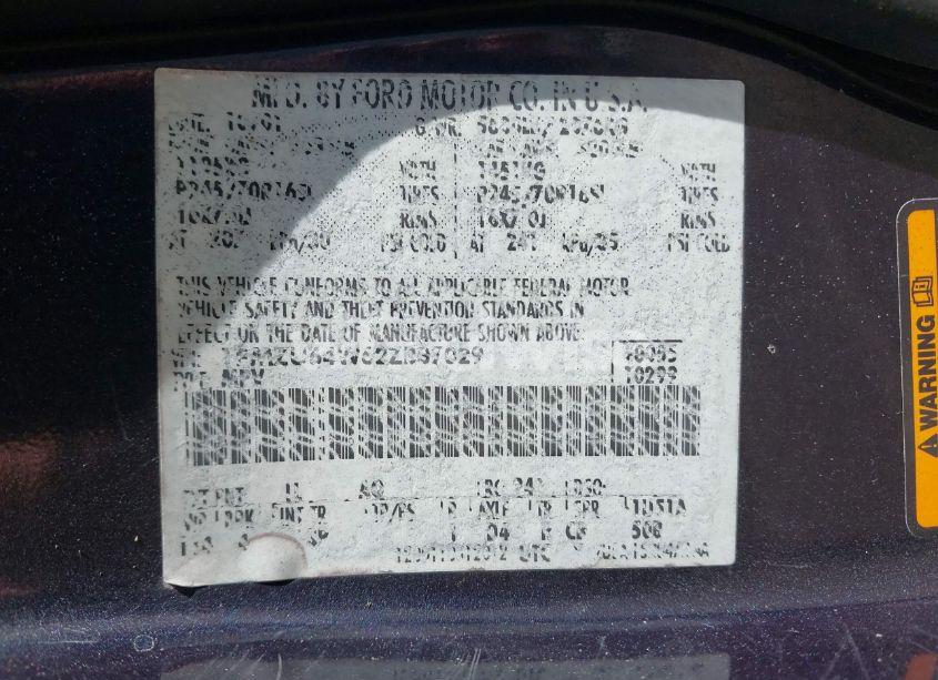 Photo 9 of 2002 Ford Explorer EDDIE BAUER (VIN 1FMZU64W62ZB37029)