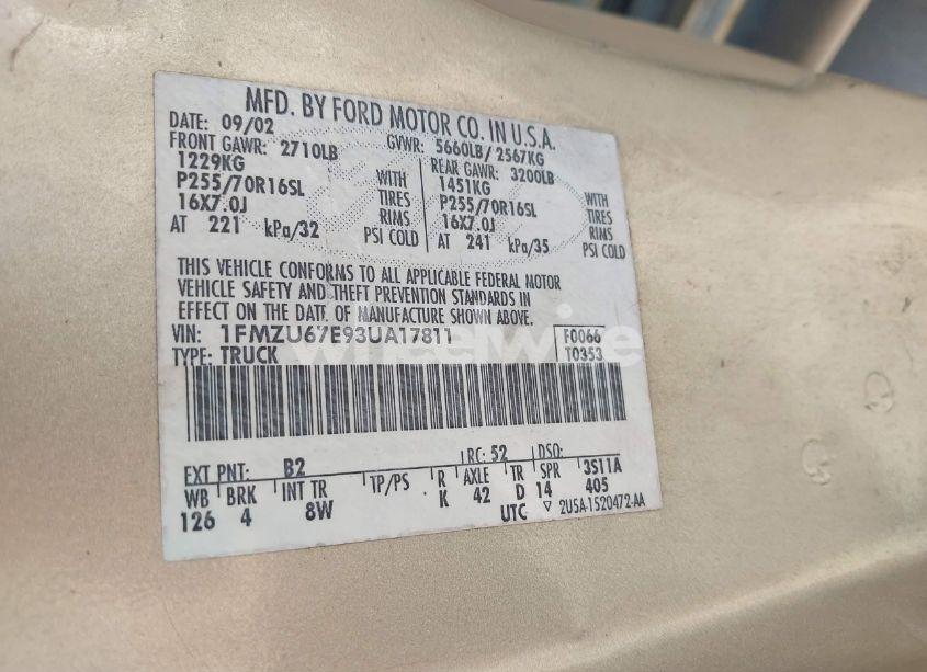 Photo 9 of 2005 Ford Explorer SPORT TRAC ADRENALIN/XLS/XLT (VIN 1FMZU67K75UB60359)