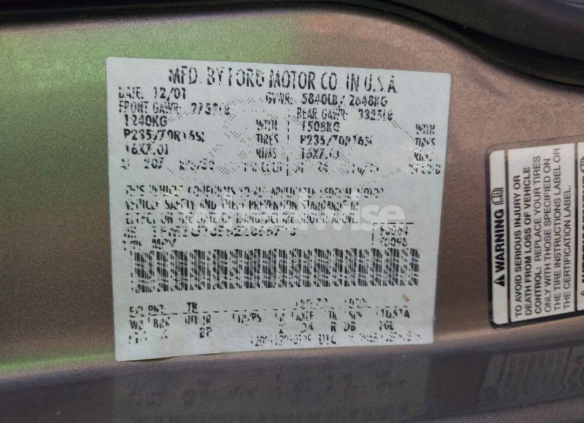 Photo 9 of 2002 Ford Explorer XLT (VIN 1FMZU73E82ZB66773)