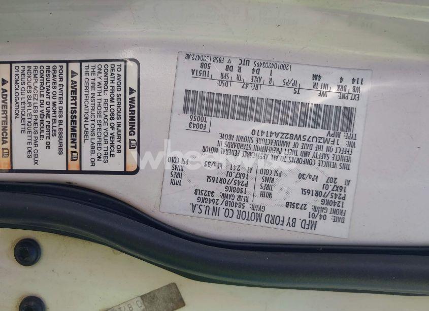 Photo 9 of 2002 Ford Explorer LIMITED (VIN 1FMZU75W82ZA41410)