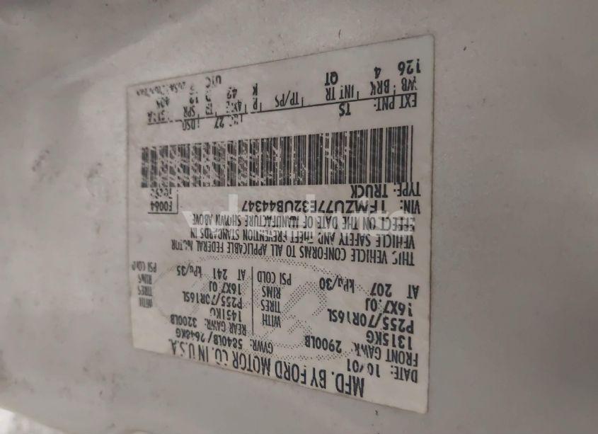 Photo 9 of 2002 Ford Explorer SPORT TRAC (VIN 1FMZU77E32UB44347)