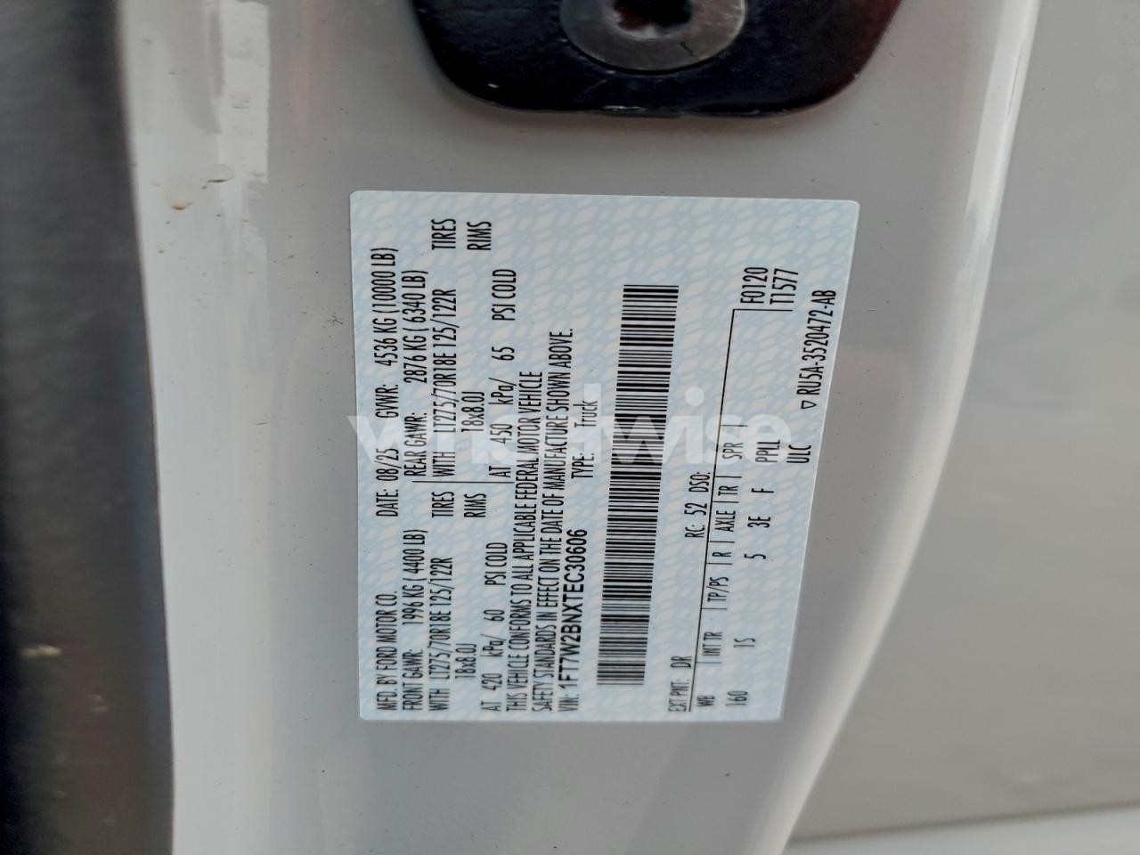 Photo 13 of 2026 FORD F250 SUPER DUTY (VIN 1FT7W2BNXTEC30606)